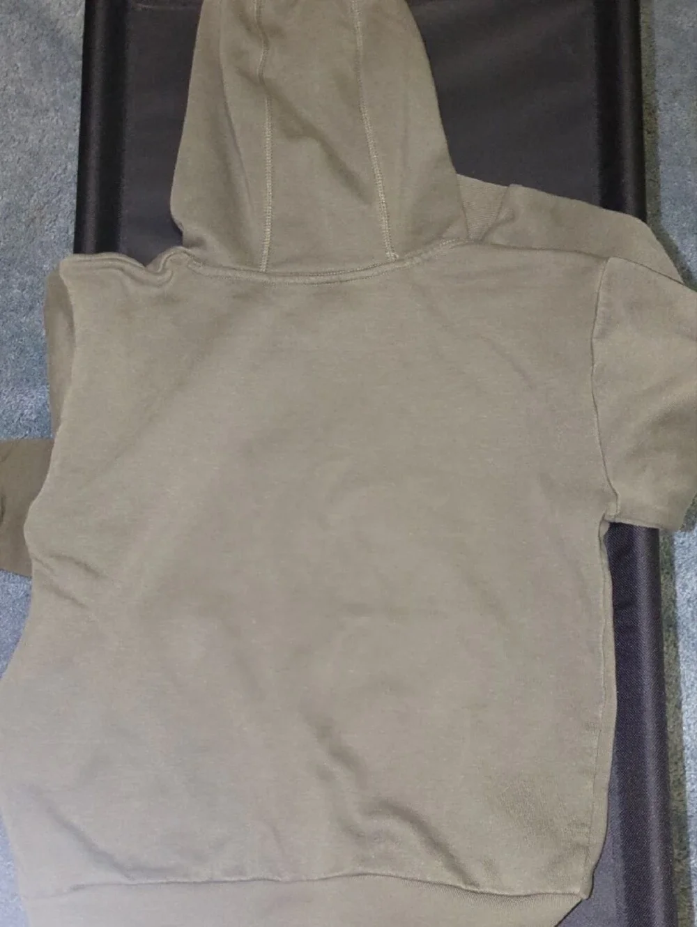 Adidas Kids Olive Hoodie with Small Logo Medium